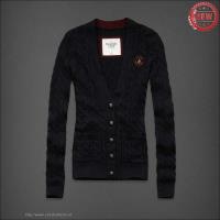 dames abercrombie fitch truien cardigan badge koningsblauw Groothandel Cool d4n8t732